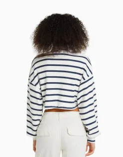 FEMME BERSHKA Maille*Pull cropped
