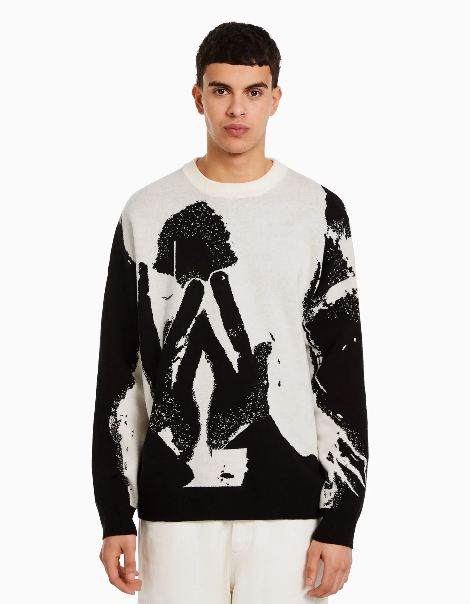 HOMME BERSHKA Vêtements*Pull intarsia