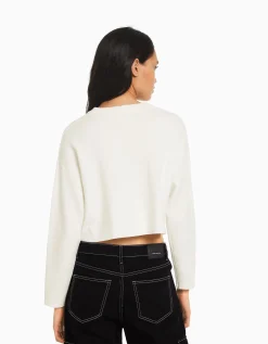 FEMME BERSHKA Maille*Pull maille col rond