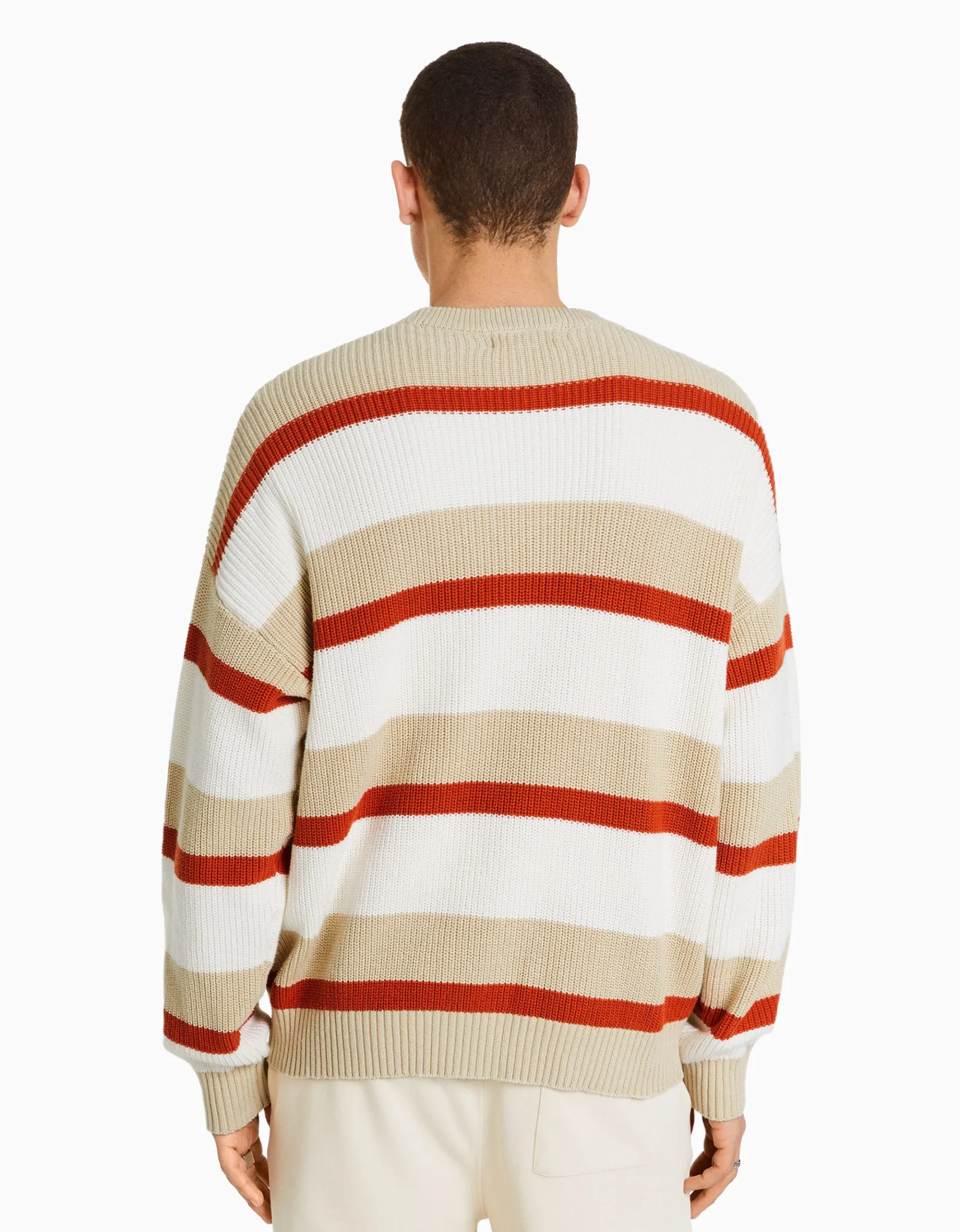 HOMME BERSHKA Vêtements*Pull rayures horizontales