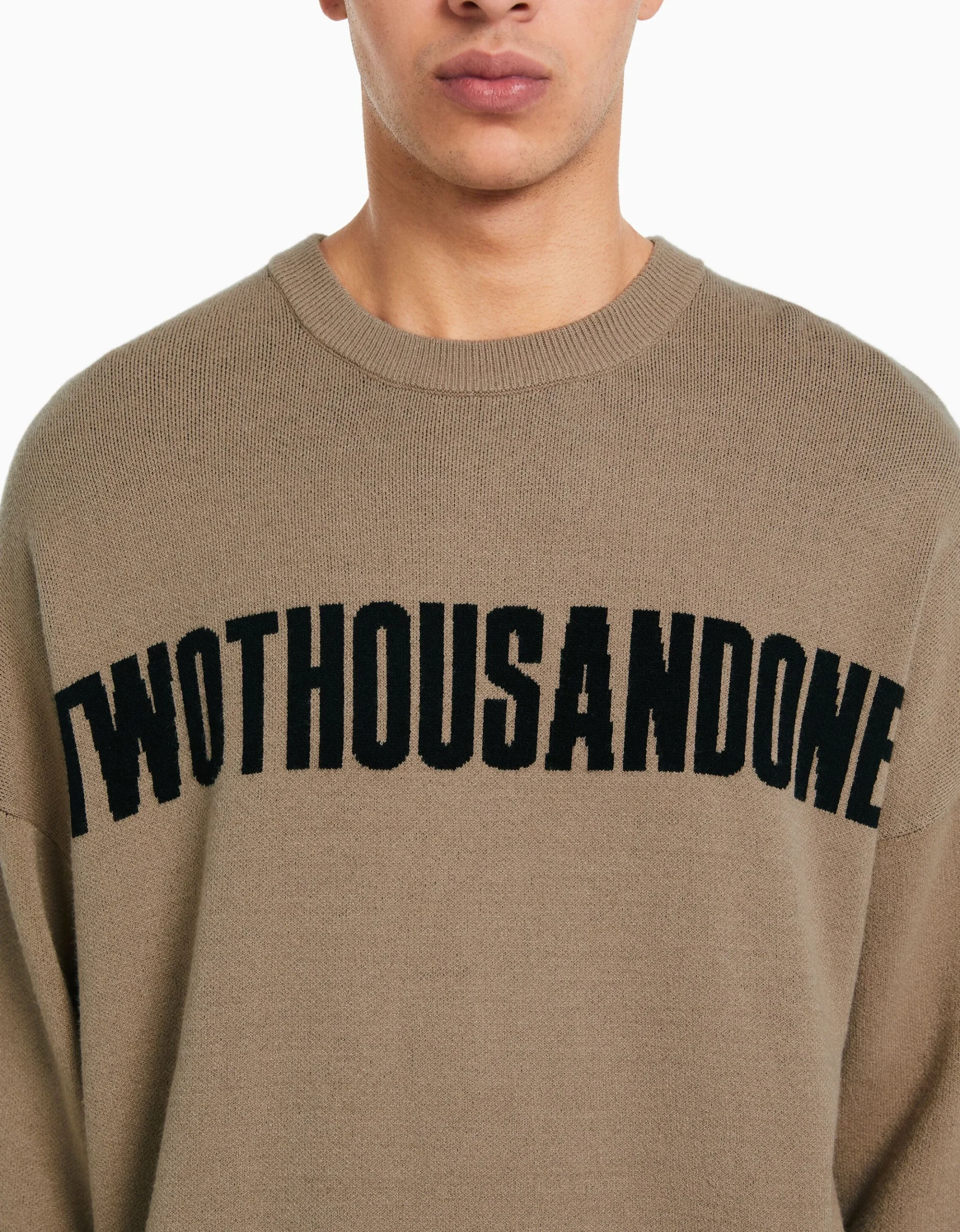 HOMME BERSHKA Vêtements*Pull texte