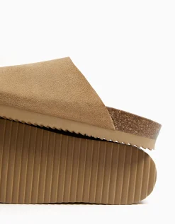 HOMME BERSHKA Chaussures habillées*Sabots CUIR homme