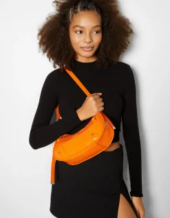 FEMME BERSHKA Similicuir*Sac anse similicuir rivets
