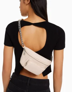 FEMME BERSHKA Tout voir*Sac banane tissu fermetures Éclair