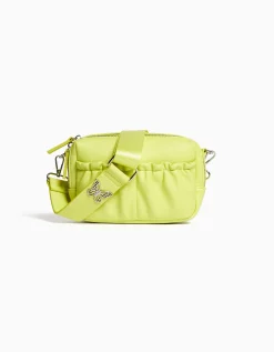 FEMME BERSHKA Similicuir*Sac bandoulière similicuir papillon