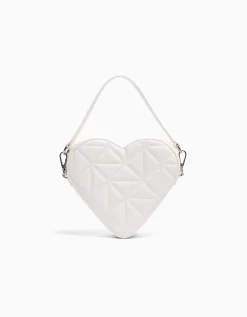 FEMME BERSHKA Best sellers*Sac matelassé cœur anse réglable