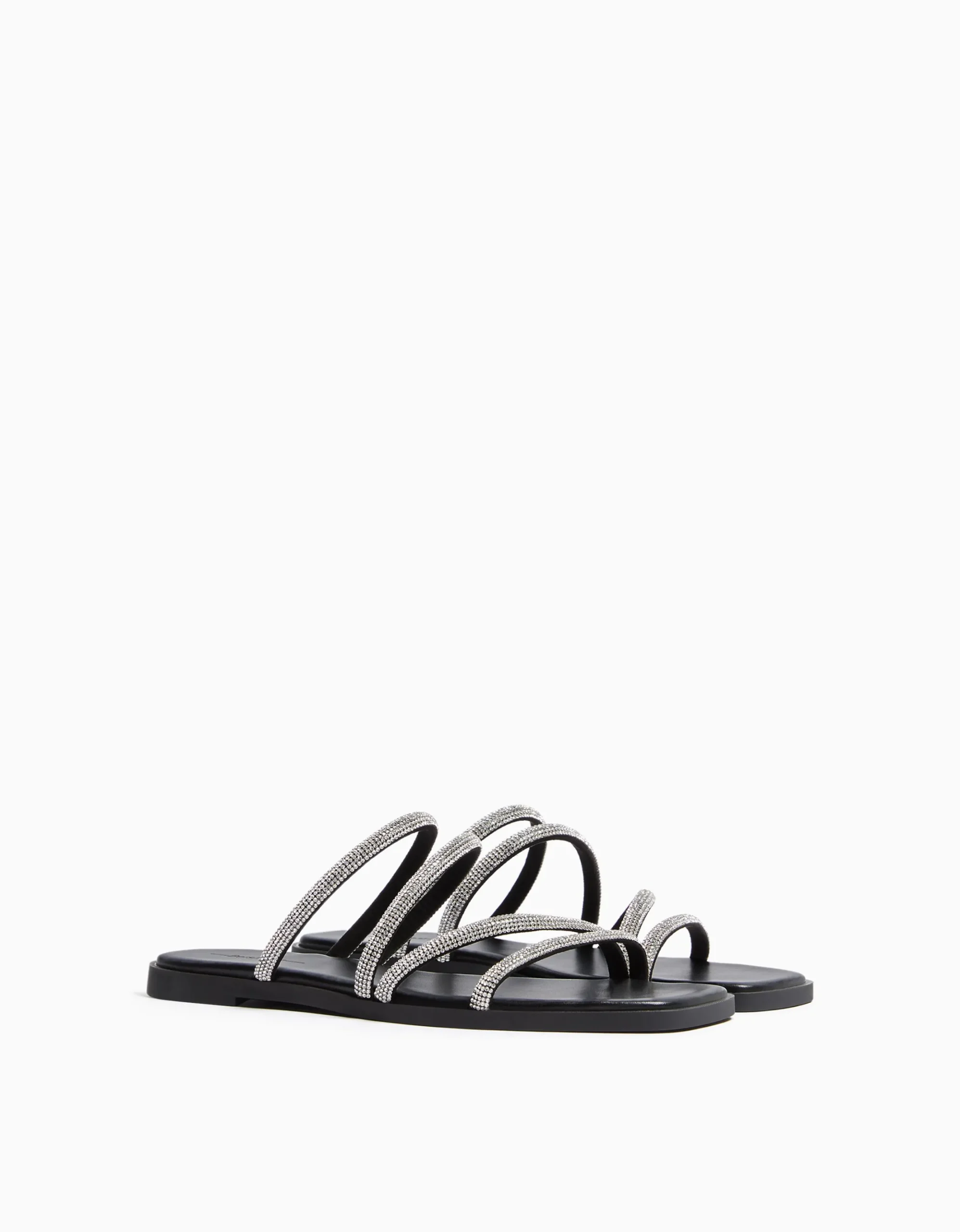 FEMME BERSHKA New*Sandales plate brillantes