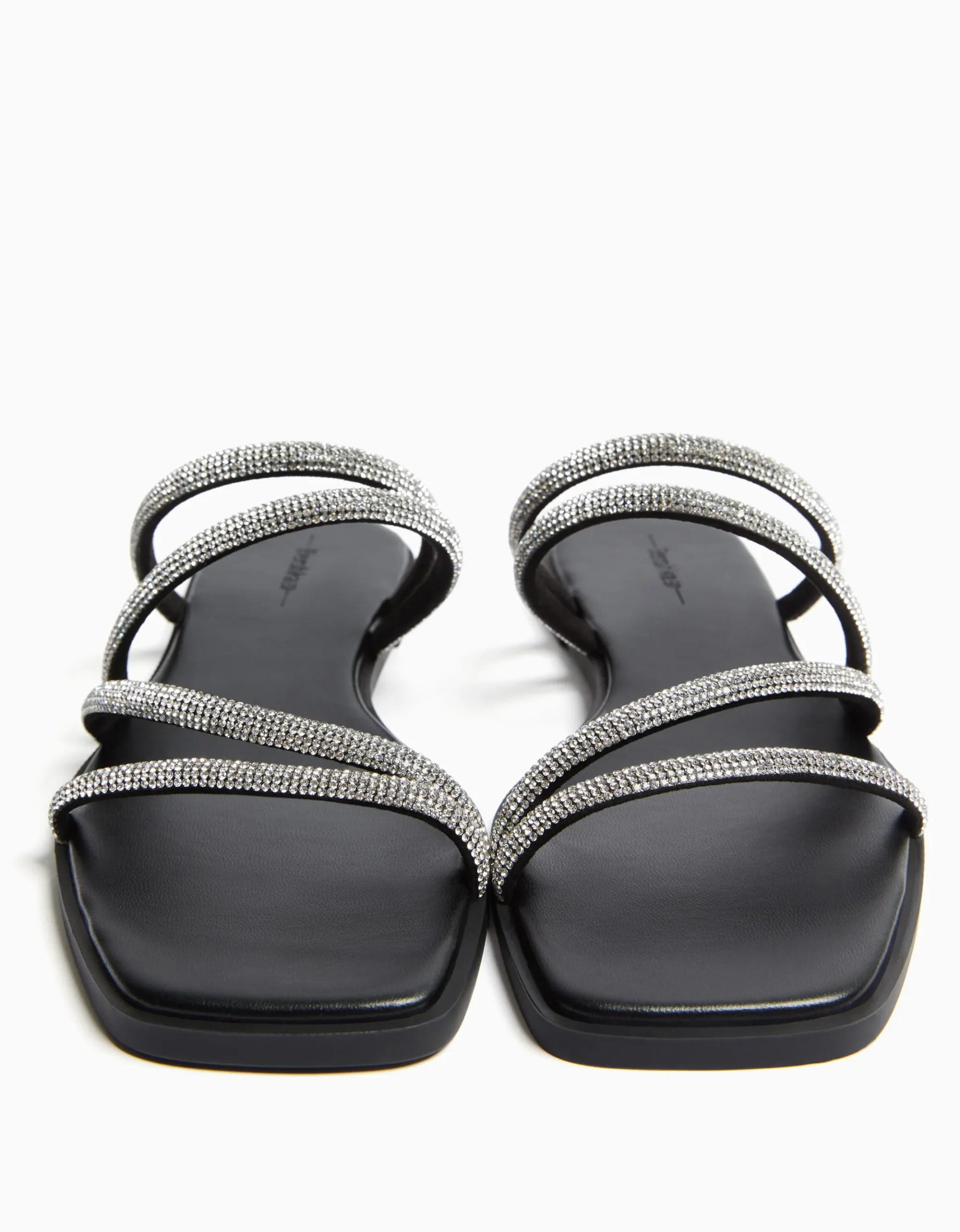 FEMME BERSHKA New*Sandales plate brillantes
