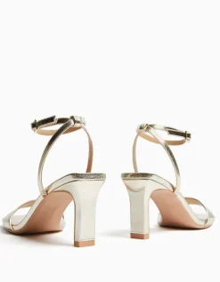 FEMME BERSHKA New*Sandales talon brides boucle de cheville