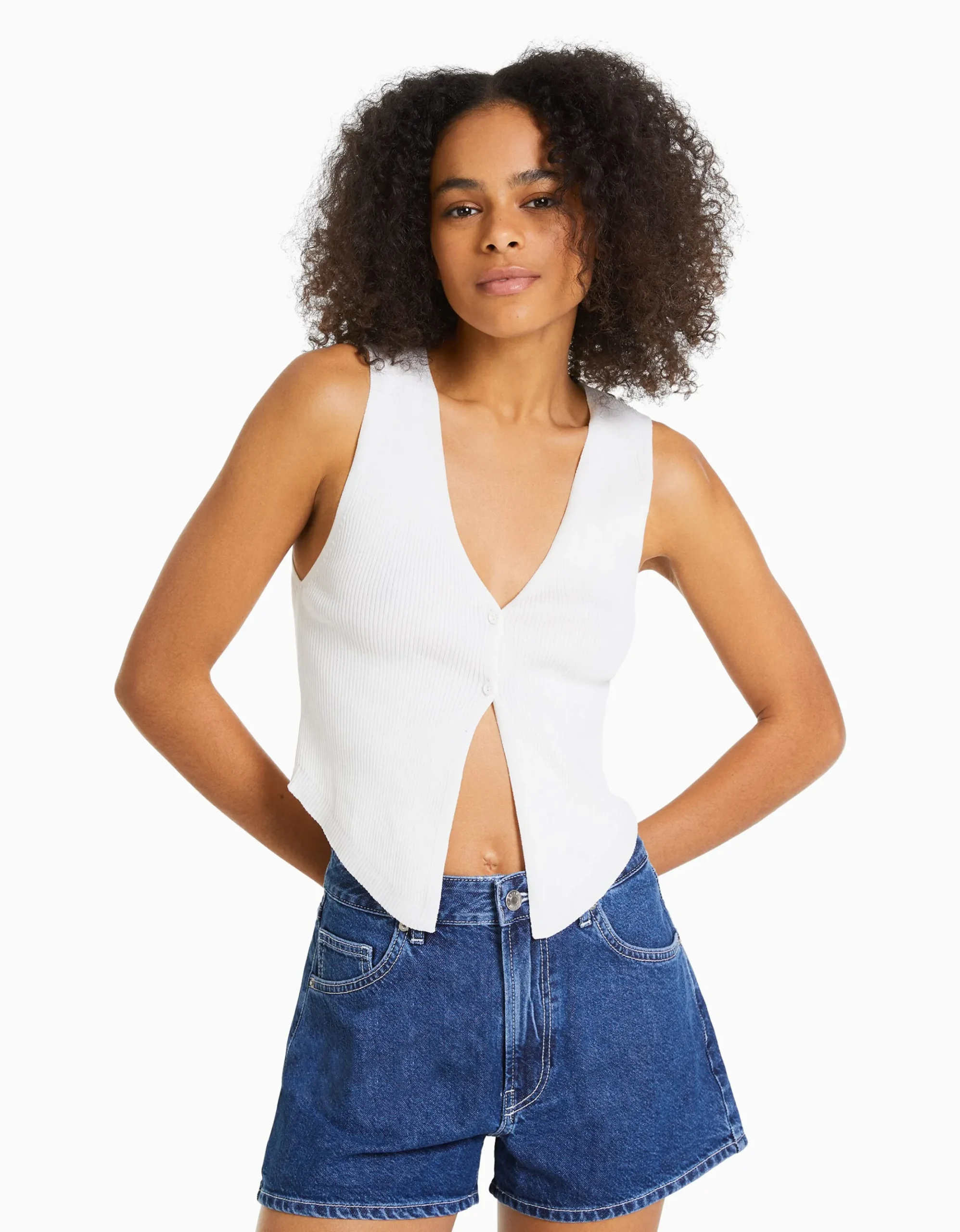FEMME BERSHKA Shorts et bermudas*Short denim mom
