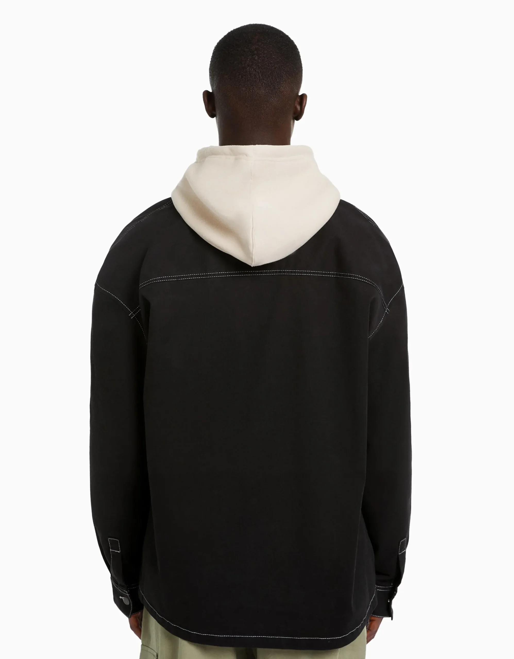HOMME BERSHKA Vêtements*Surchemise coton fil contraste