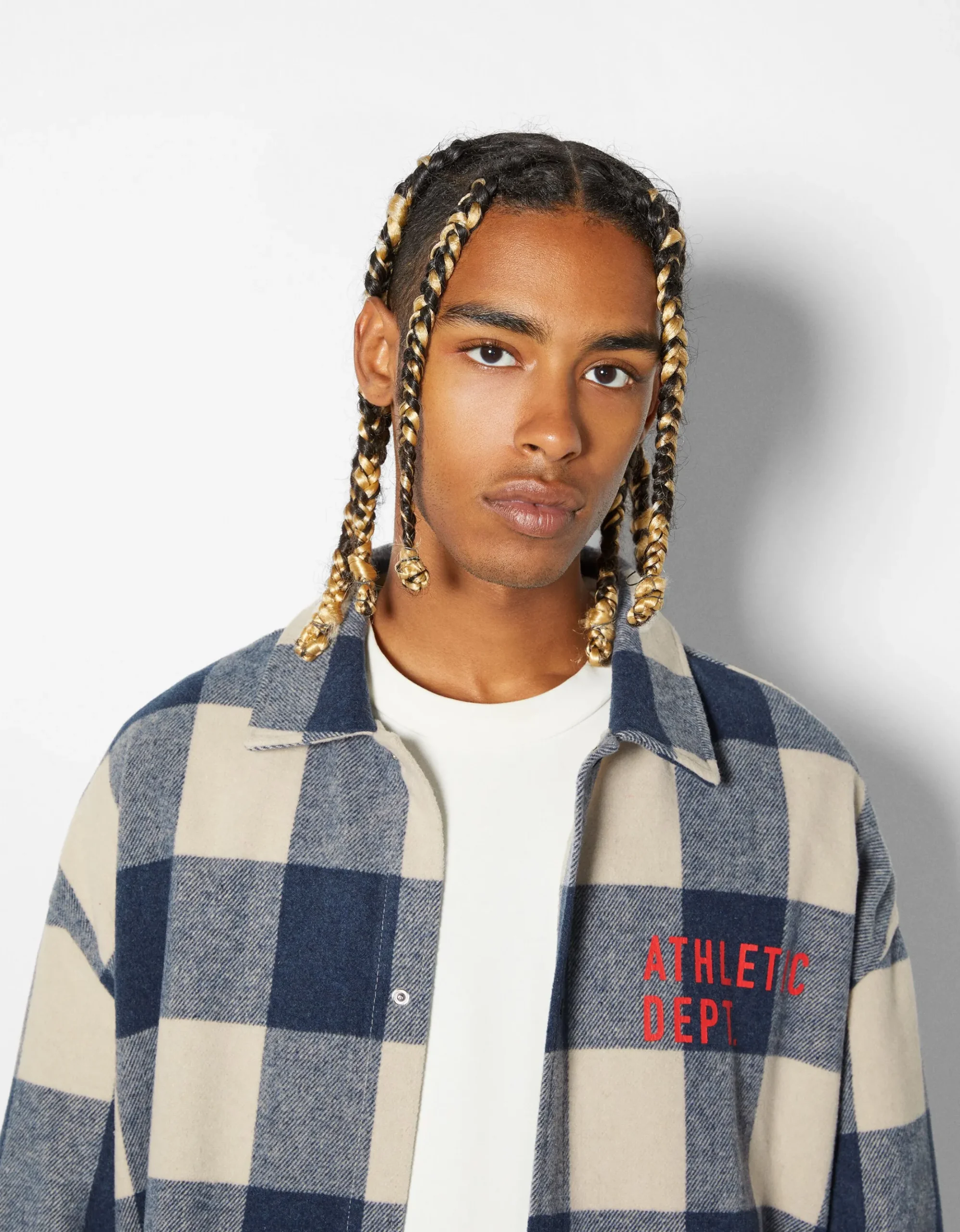 HOMME BERSHKA Tee-shirts et Chemises*Surchemise flanelle à carreaux