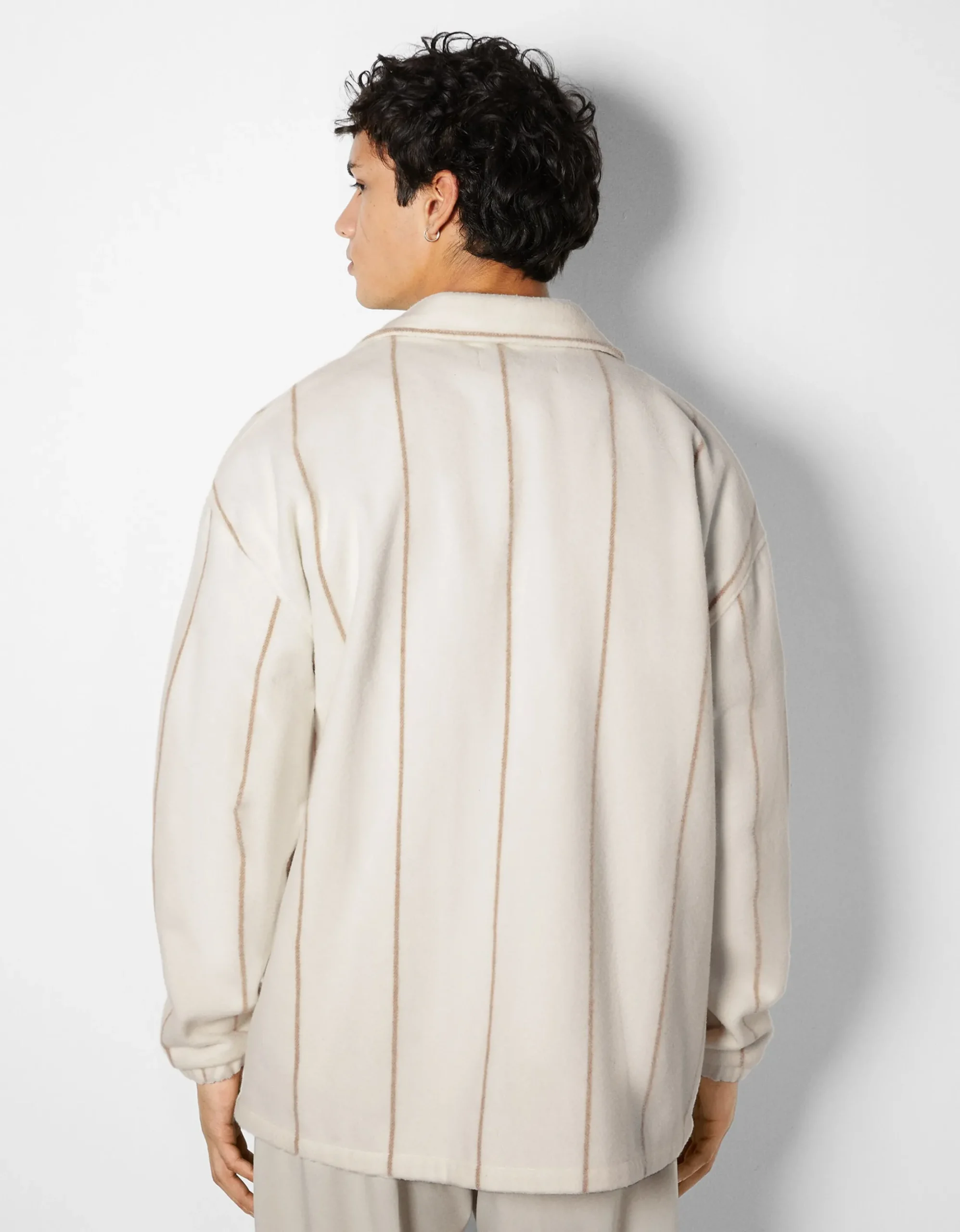 HOMME BERSHKA Surchemises*Surchemise rayée