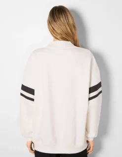 FEMME BERSHKA Sweats*Sweat à col polo