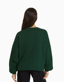 FEMME BERSHKA Pulls*Sweat ample imprimé