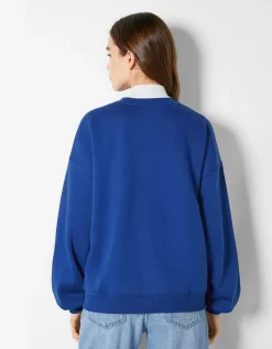 FEMME BERSHKA Pulls*Sweat ample imprimé
