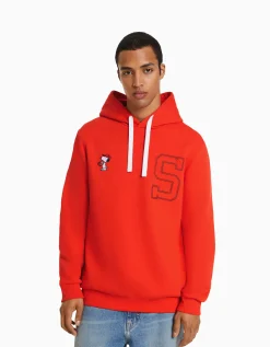FEMME BERSHKA Cartoons*Sweat capuche brodé Snoopy