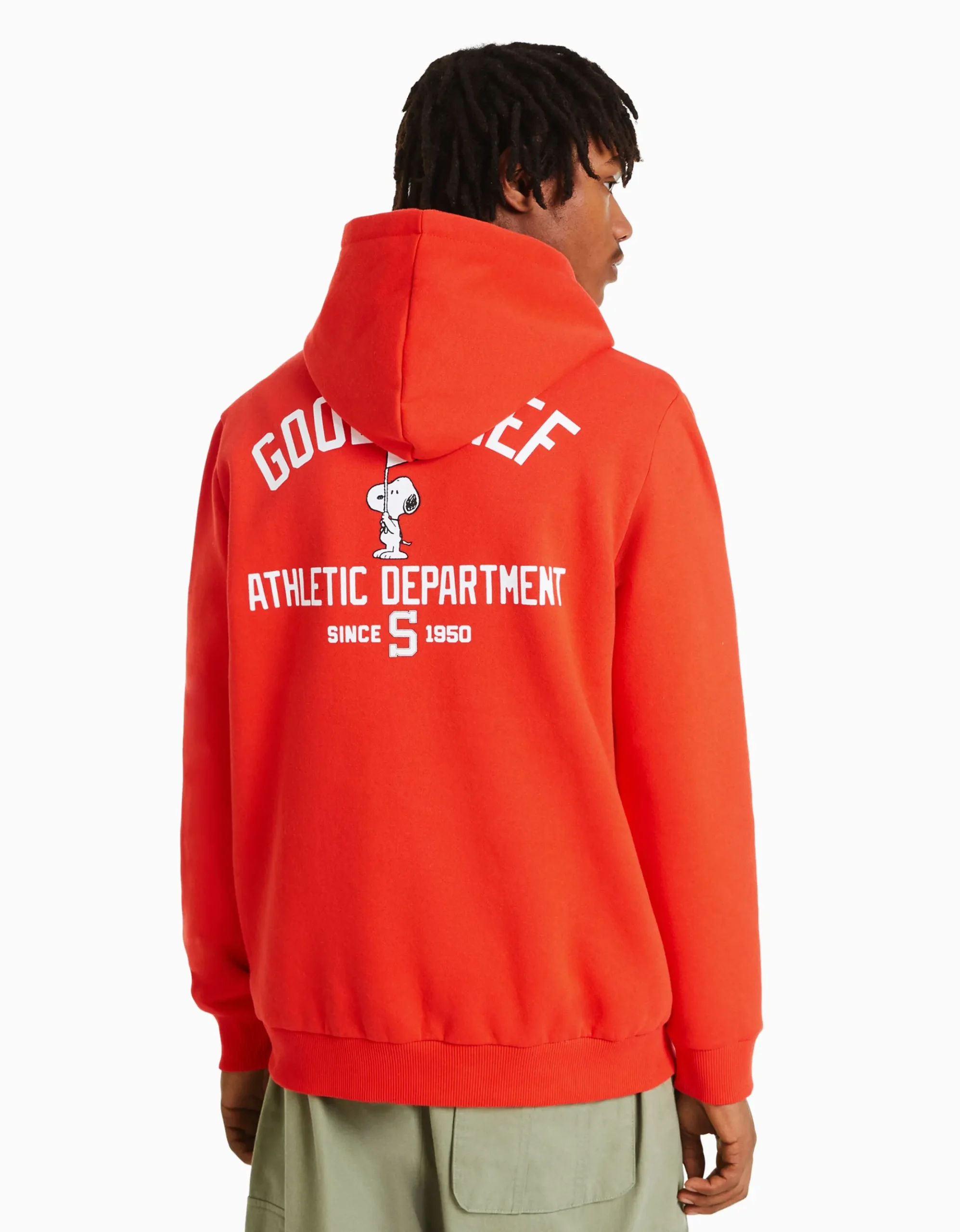 HOMME BERSHKA Vêtements*Sweat capuche brodé Snoopy