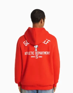 HOMME BERSHKA Vêtements*Sweat capuche brodé Snoopy