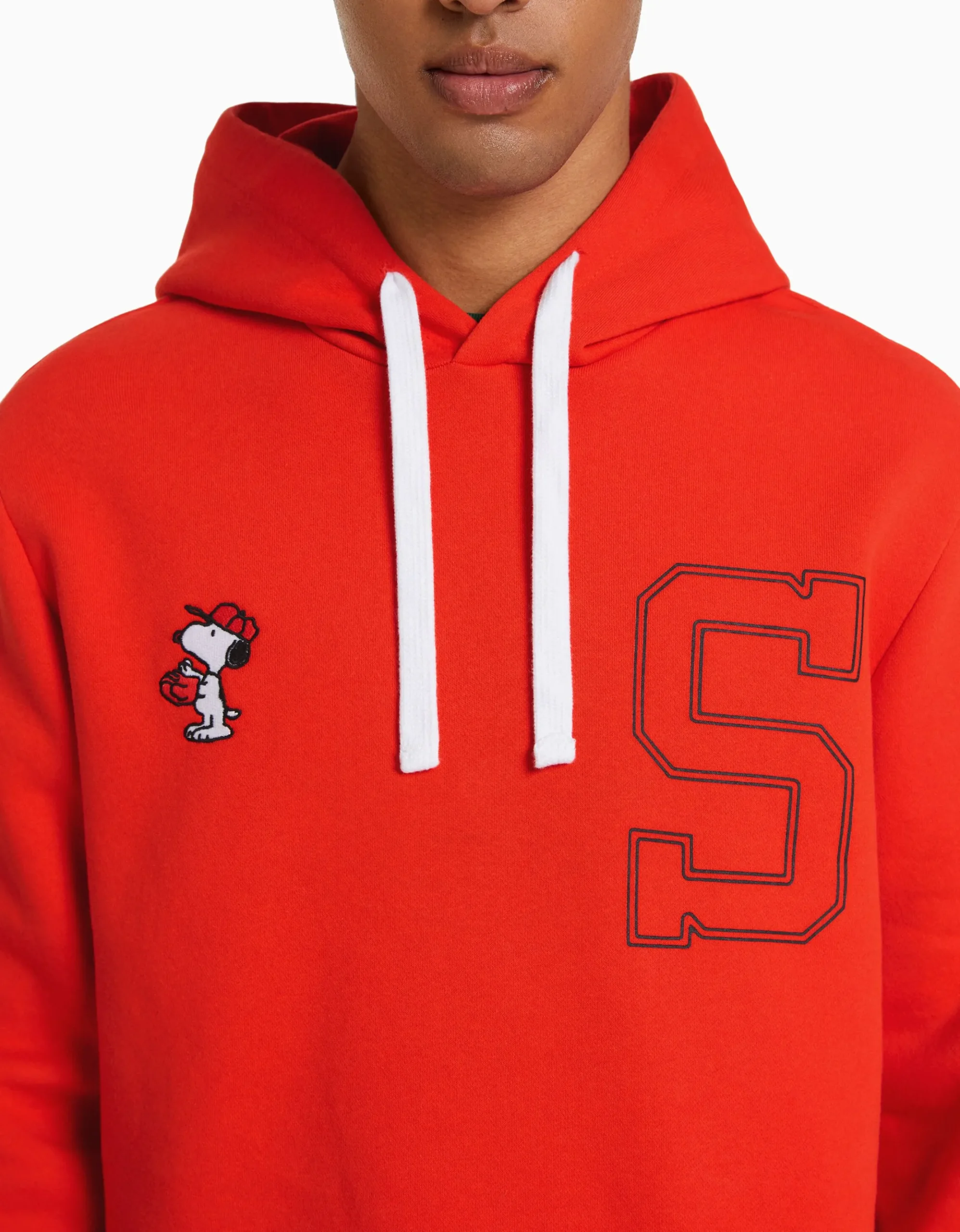 HOMME BERSHKA Vêtements*Sweat capuche brodé Snoopy