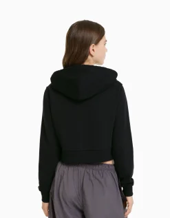 FEMME BERSHKA Sweats*Sweat capuche cropped fermeture Éclair