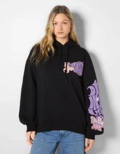 FEMME BERSHKA Sweats*Sweat capuche imprimé