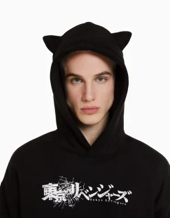 HOMME BERSHKA Collaborations®*Sweat capuche petites oreilles TOKYO REVENGERS
