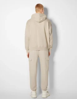 HOMME BERSHKA Vêtements*Sweat capuche zippé