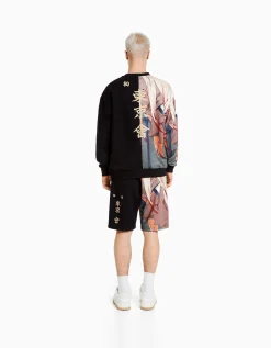 HOMME BERSHKA Collaborations®*Sweat col rond imprimé TOKYO REVENGERS