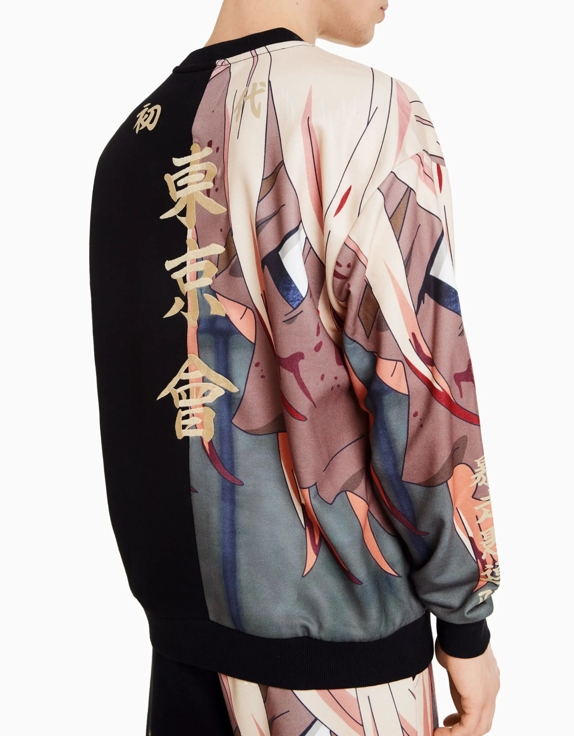HOMME BERSHKA Tokyo Revengers*Sweat col rond imprimé TOKYO REVENGERS
