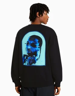 HOMME BERSHKA Vêtements*Sweat col rond Pop Smoke