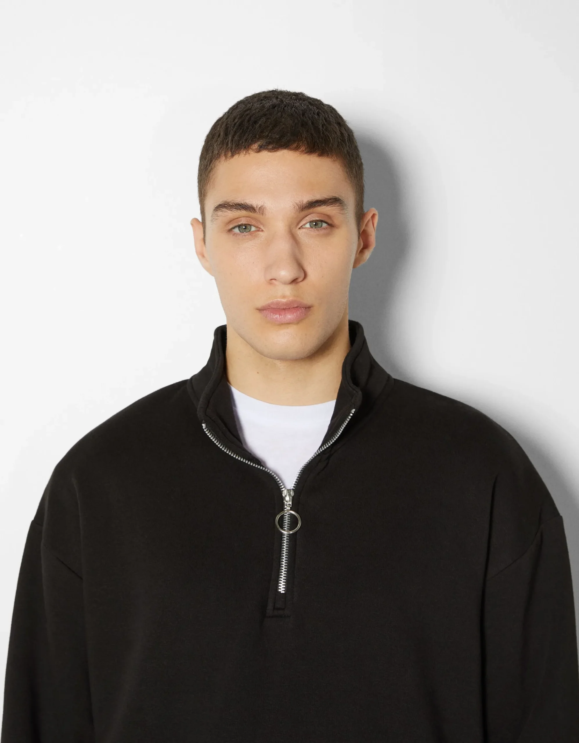 HOMME BERSHKA Sweats*Sweat oversize col montant