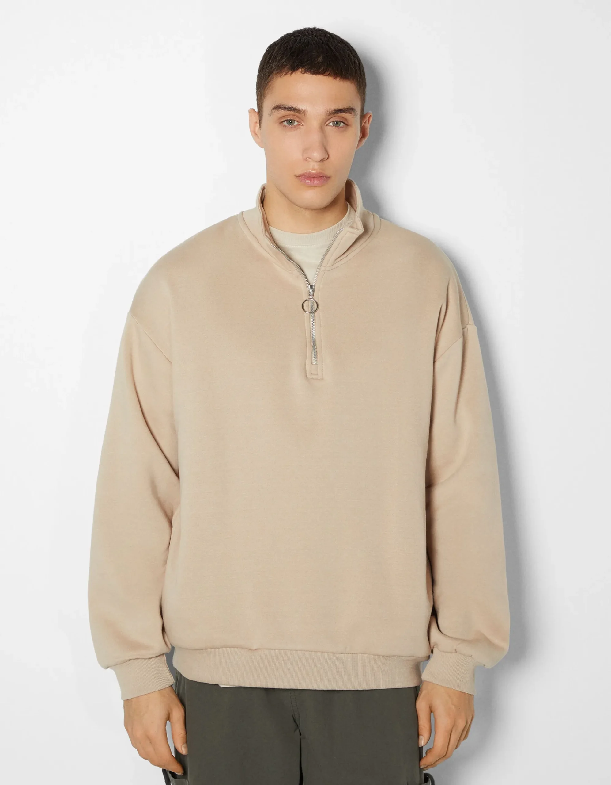HOMME BERSHKA Sweats*Sweat oversize col montant
