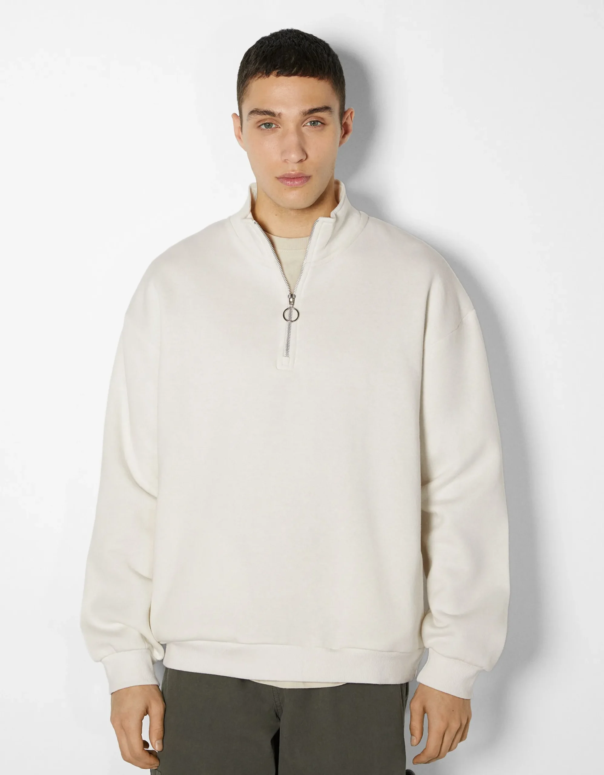 HOMME BERSHKA Sweats*Sweat oversize col montant