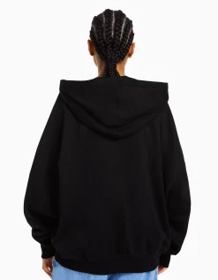 FEMME BERSHKA Pulls*Sweat zippé capuche oversize