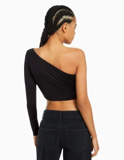 FEMME BERSHKA Best sellers*Top asymétrique manche longue