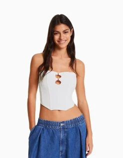 FEMME BERSHKA Vêtements*Top corset bandeau