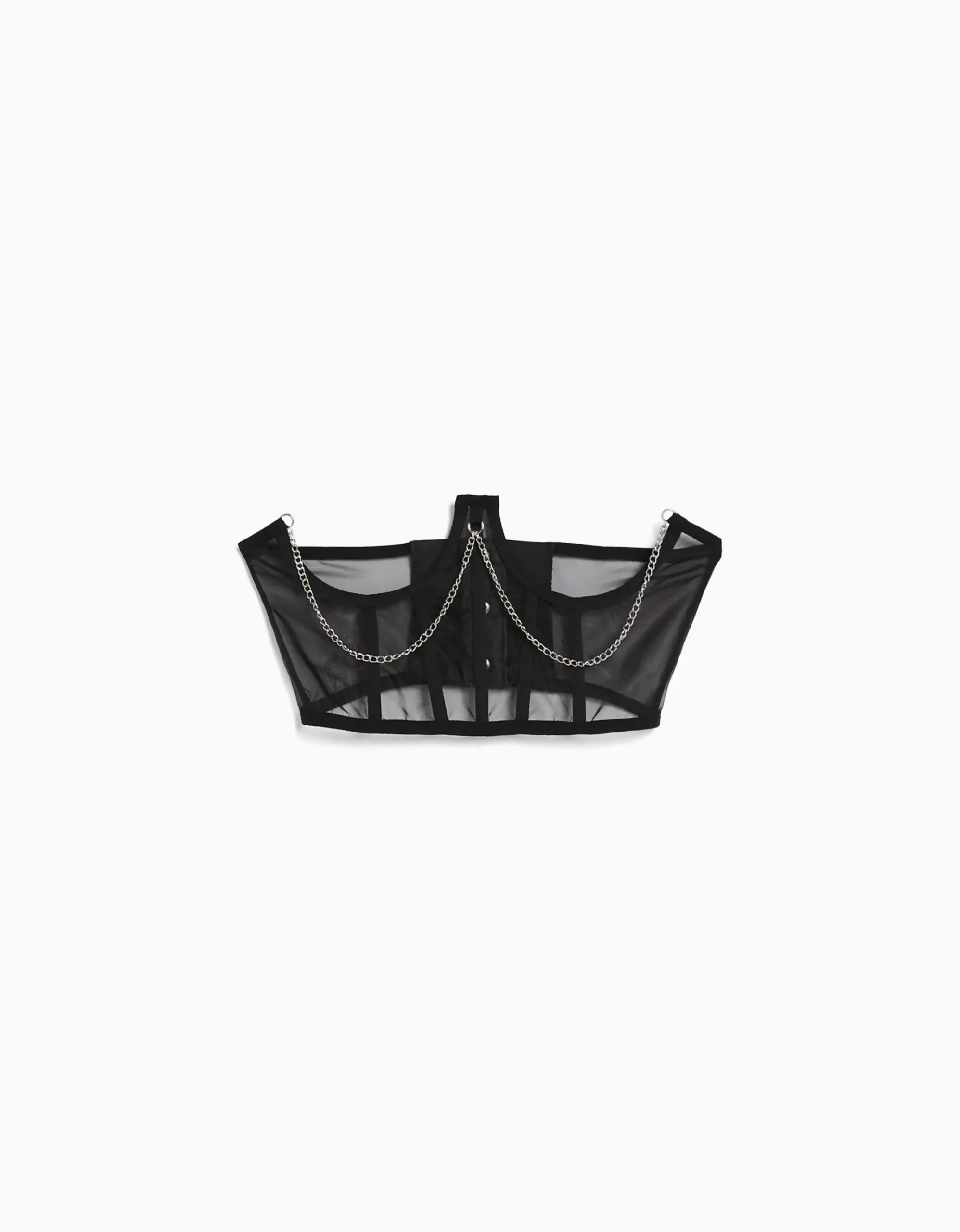 FEMME BERSHKA Ceintures*Top corset organza chaîne