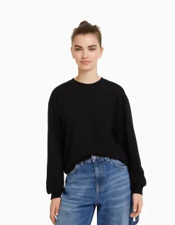 FEMME BERSHKA Tee-shirts*Top manches longues oversize imprimé