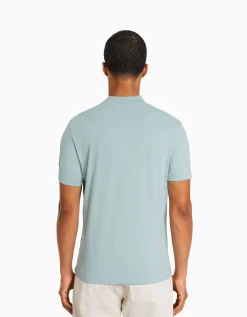 HOMME BERSHKA Tee-shirts*T-shirt à manches courtes et col montant