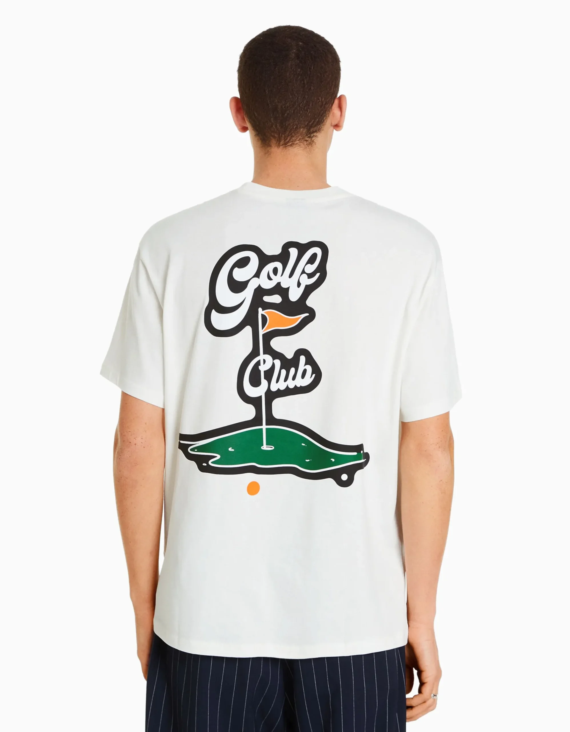 HOMME BERSHKA Vêtements*T-shirt boxy manches courtes