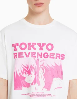 HOMME BERSHKA Tokyo Revengers*T-shirt manches courtes boxy fit imprimé TOKYO REVENGERS