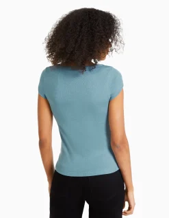 FEMME BERSHKA Tee-shirts*T-shirt manches courtes col rond