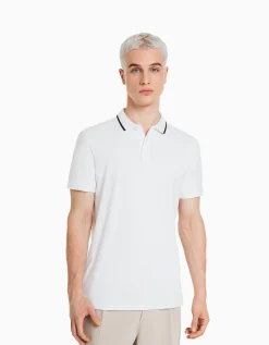 HOMME BERSHKA Tee-shirts*T-shirt manches courtes col polo bandes