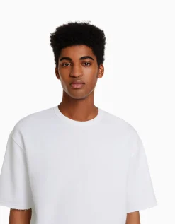 HOMME BERSHKA Survêtement*T-shirt manches courtes effet délavé