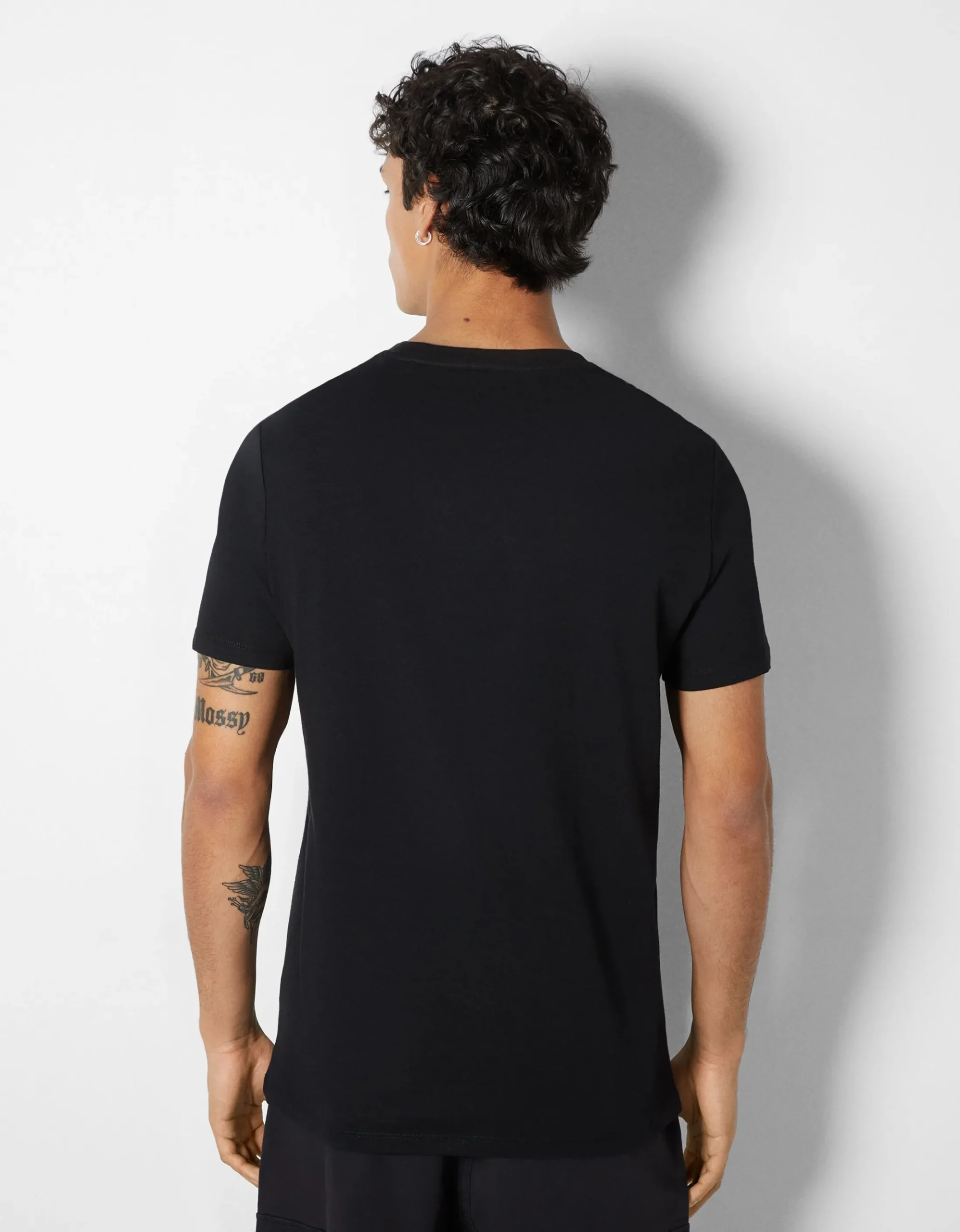 HOMME BERSHKA Tee-shirts*T-shirt manches courtes imprimé photo