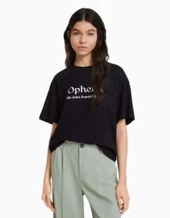 FEMME BERSHKA Tee-shirts*T-shirt manches courtes imprimé Art Series