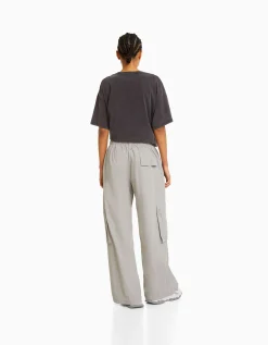 FEMME BERSHKA Vêtements*T-shirt manches courtes imprimé