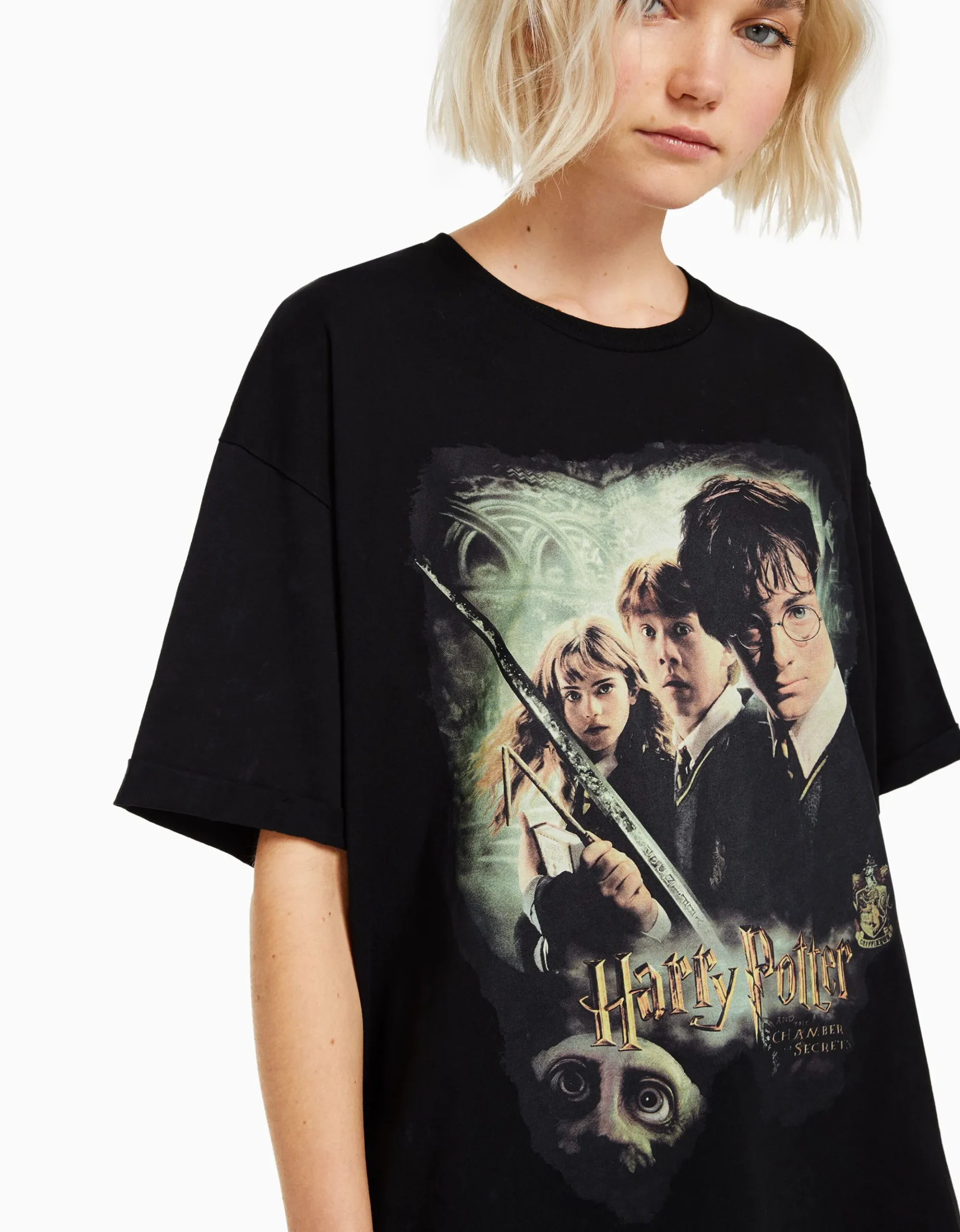 FEMME BERSHKA Tee-shirts*T-shirt manches courtes imprimé Harry Potter