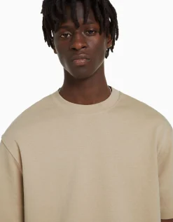 HOMME BERSHKA Tee-shirts*T-shirt manches courtes interlock
